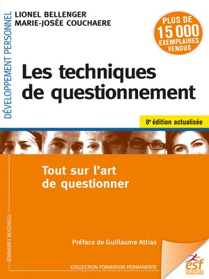 cover image of Les techniques de questionnement